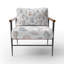 Chaise d'appoint à imprimé animalier-1697581469