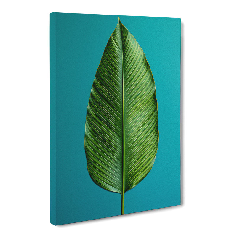 Palm Leaf Minimalism - No Frame Print, 50cm H x 35cm W x 3cm D