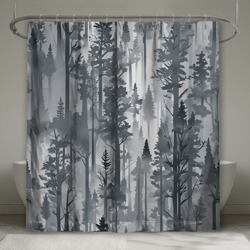 Rideaux de douche Foggy Pine, 70 po L x 93 po H