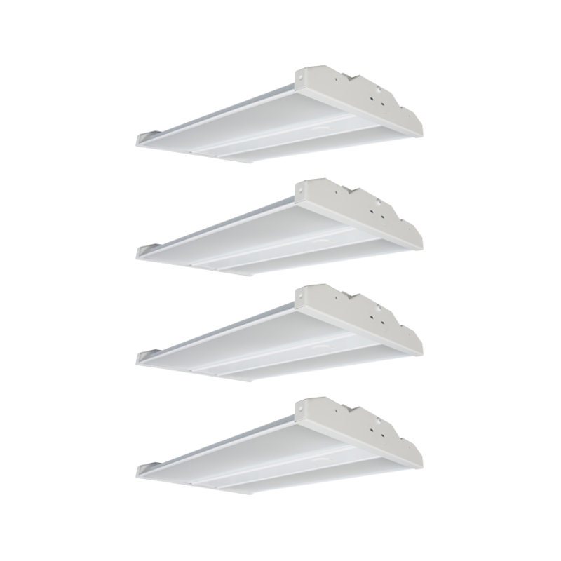  1.4 ft. LED High Bay Light, 21,000 Lumens, 135W, 4000K, 0-10V Dimmable, 120-277V, Damp Rated, Rectangle High Bay Ceiling Light - White