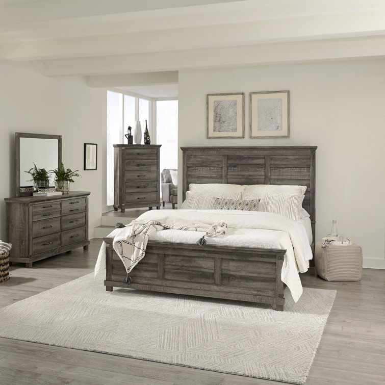 Lafever Opt Panel Bed, Dresser & Mirror, Chest