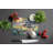Chicken Coop at Dawn Glass Cutting Board