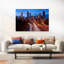 Light trails on road in city at night Atlanta Georgia USA 1 Piece Wrapped Canvas Wall Art-1163582315