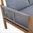 Convertible Outdoor Daybed Sofa Bed with Acacia Wood Frame and Waterproof Cushions for Patio, Backyard, and Pool Areas-509928183