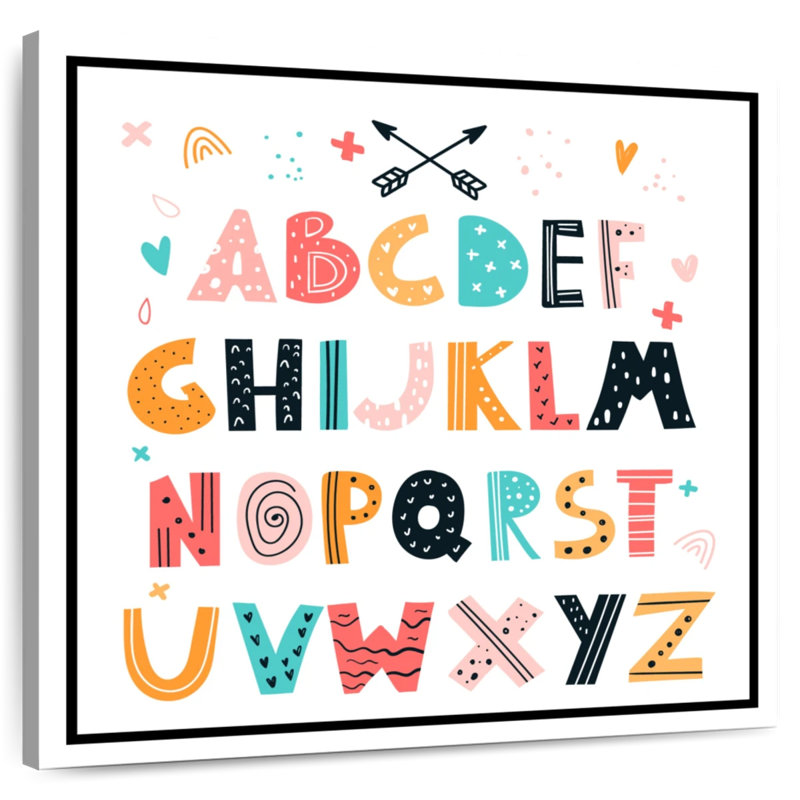 Alphabet à motifs Ashelle, H 24 po x l 24 po