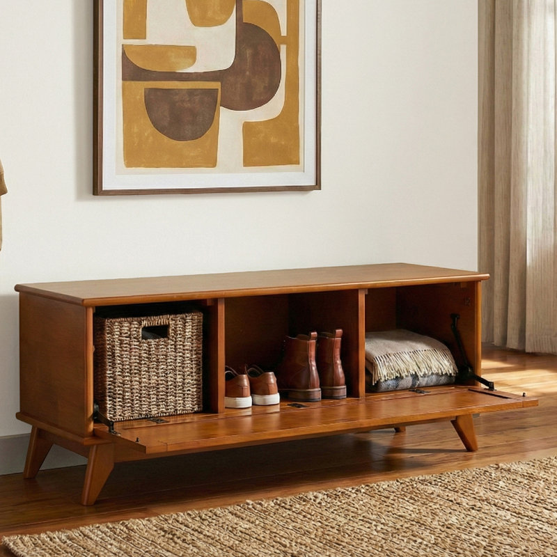 Banc de rangement Draper Mid-Century