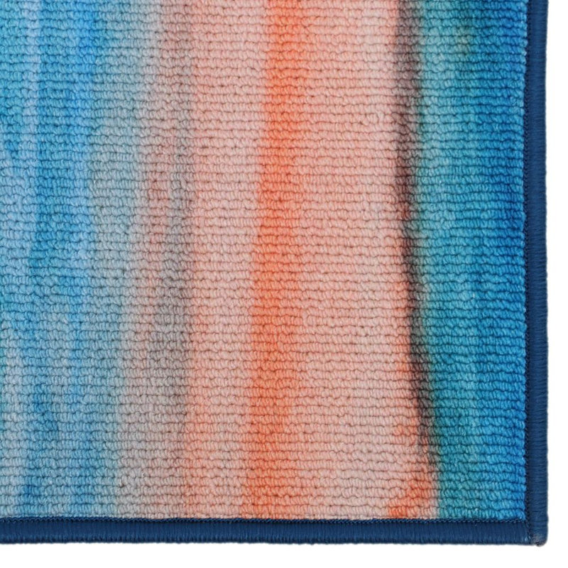 Tapis bleu/beige Trista, Rectangle 3 pi x 5 pi