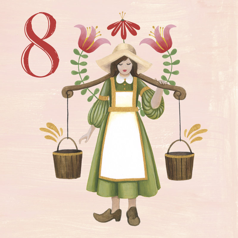 Twelve Days VIII by Grace Popp - Wrapped Canvas Painting, 51cm H x 51cm W