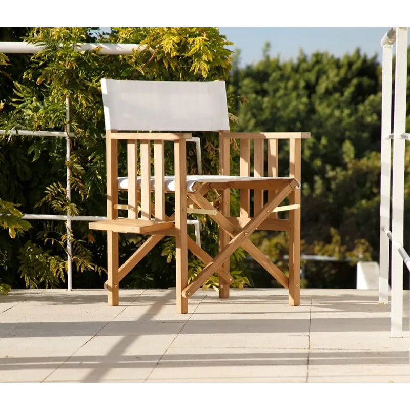 Safari Outdoor Teak Dining Armchair, Forest Green