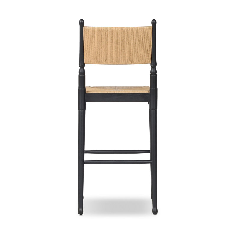 Fayth Bar Stool, Bar Stool (29.5" Seat Height), Stained Black Ash