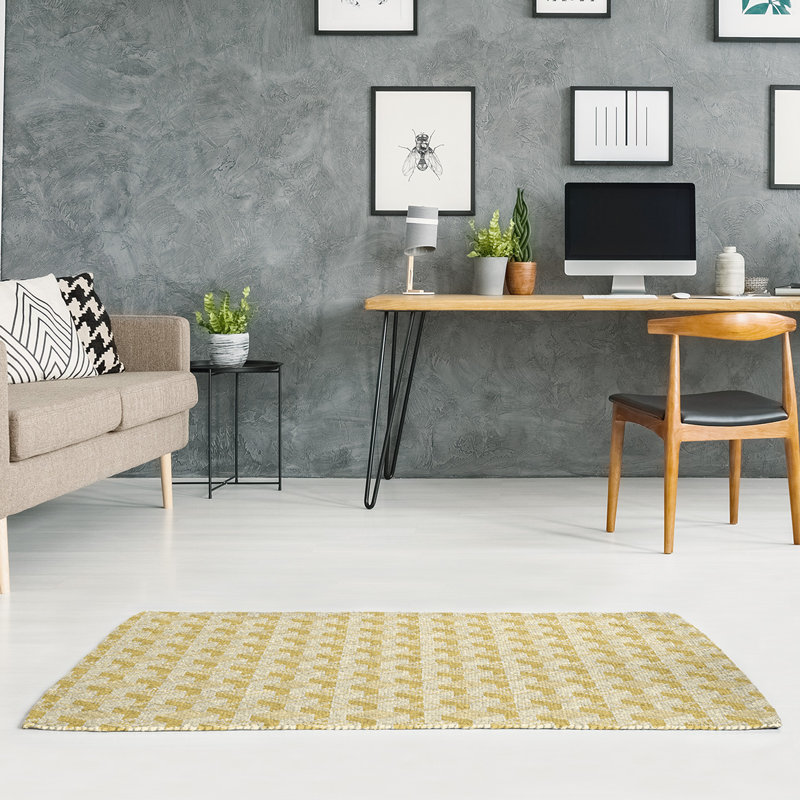 Chenille Geometric Indoor Rug, Rectangle 5' x 7'