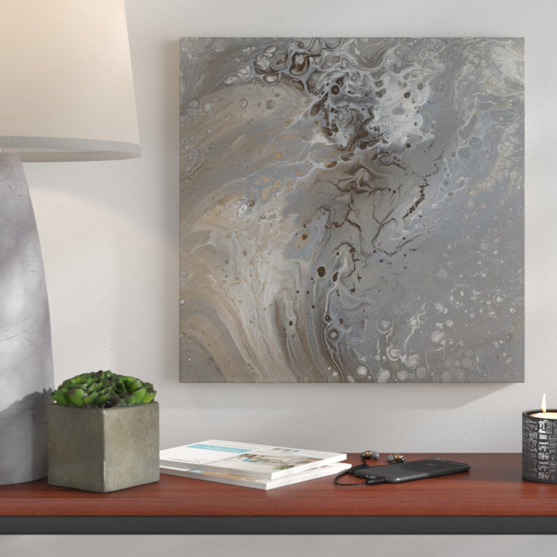 « modern flow i », reproduction de peinture à l’huile sur toile, H 24 po x l 24 po x P 1 po