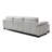 120" Wide 3 Seat U-Shaped Modular Chenille Sectional Sofa Couch-102494209