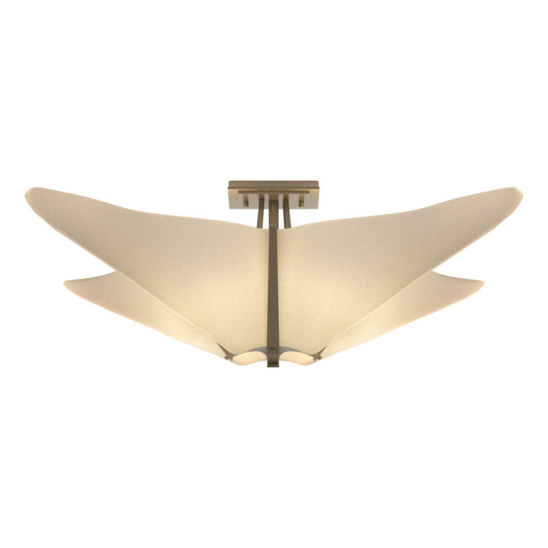 Kirigami 4 - Light 22.5" Semi Flush Mount, Soft Gold