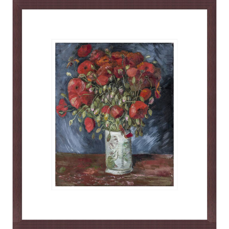 Vase avec coquelicots par Vincent van Gogh, H 15,45 po x l 13,75 po
