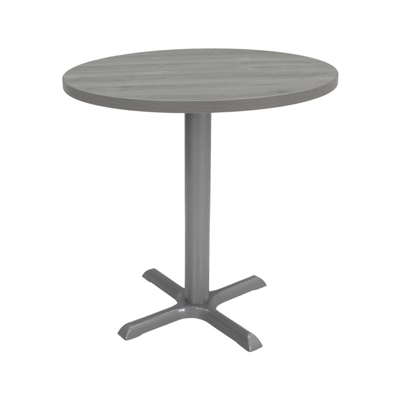 Table de pause ronde 30 po L, gris, Gris clair