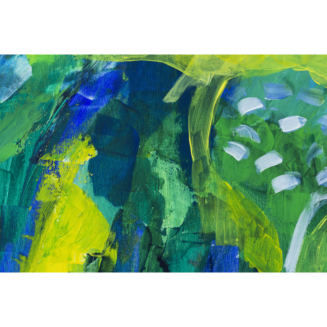 McAllen Detail Of The Painting by Simonidadjordjevic - Wrapped Canvas Painting