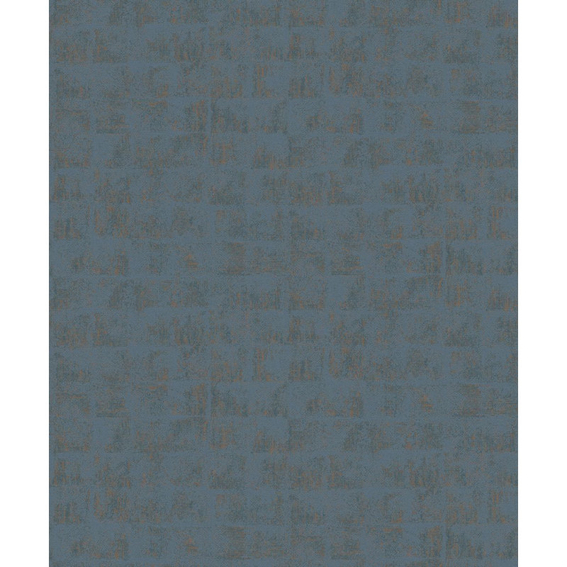 Non-Pasted Abstract, Torquoise/Copper