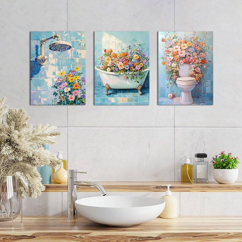 3 Piece Wrapped Canvas Wall Art