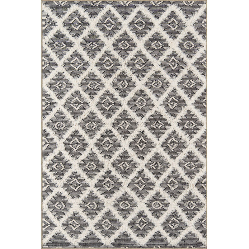 Tapis décoratif traditionnel lavable à la machine, Rectangle 3 pi 3 po x 4 pi 11 po