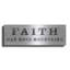 Trinx 'Signs of Faith VI' by Sue Schlabach, Metal Wall Art, 36"x12"-37039812