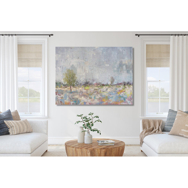 «Burst of Spring» par John Beard - reproduction d'artiste sur toile, H 20 po x l 24 po x P 1 po, Toile tendue