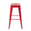 Tabouret à hauteur de comptoir 30 po, ensemble de 4 tabourets de bar en métal sans dossier, non empilable, amovible et facile à assembler, permettant d'économiser de l'espace pour un îlot de cuisine / bar / café / salle à manger (rouge)-623485639-623485640-623485643