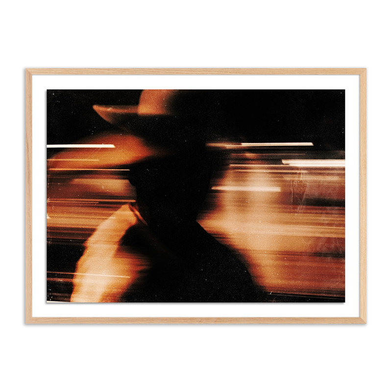 Shadow Print by Coup D'Esprit, 24" H x 32" W x 1.5" D, Light Brown