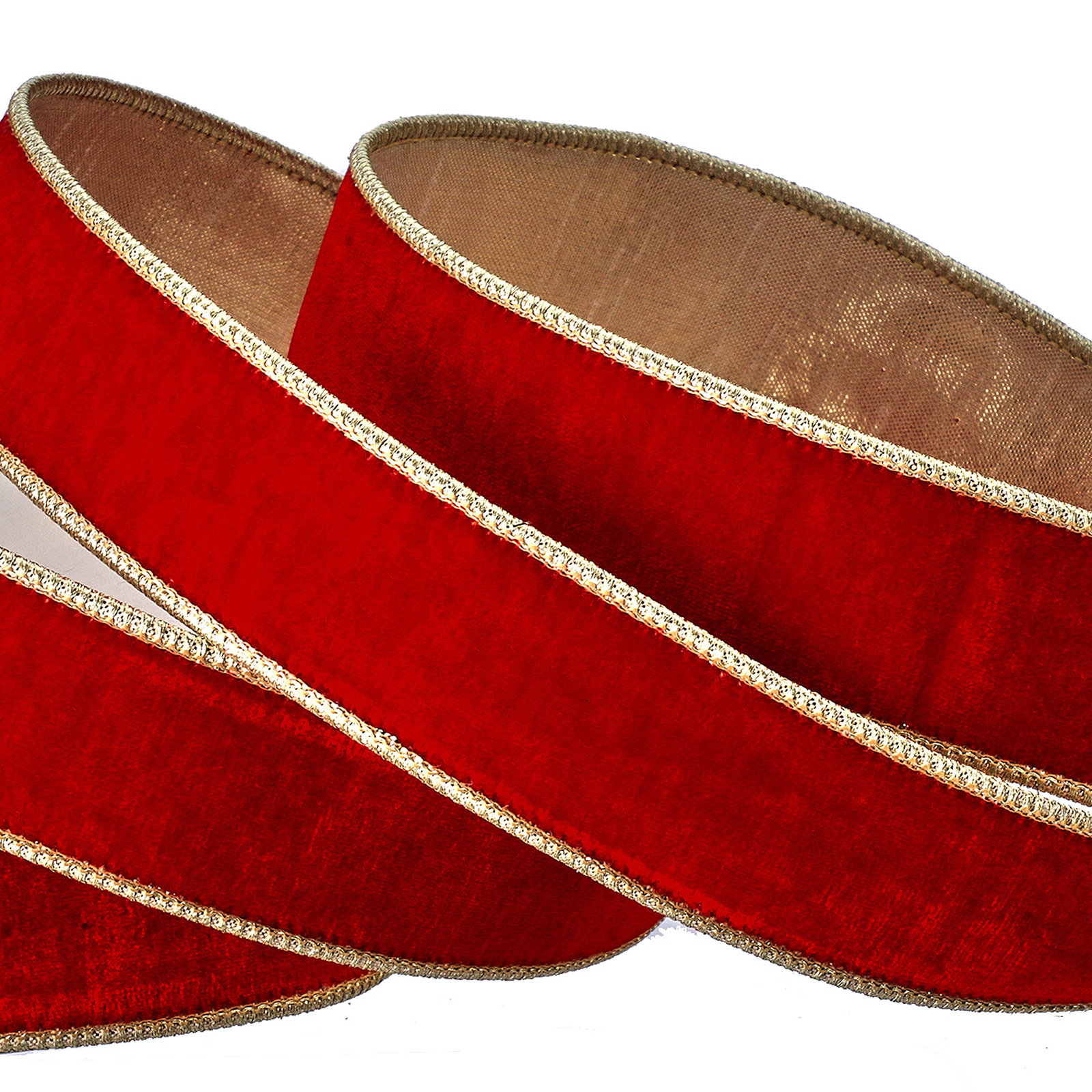 CRIMSON CHRISTMAS Crimson 360" Velvet Ribbon