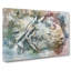 Wild Rhino In Abstract - Wrapped Canvas Print-55305057