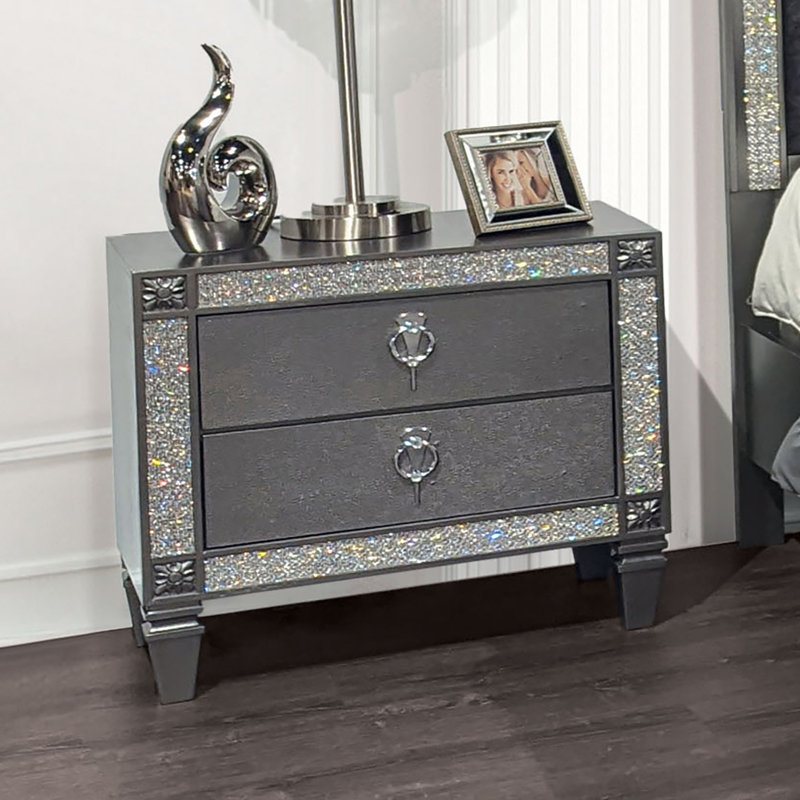 Table de chevet, gris