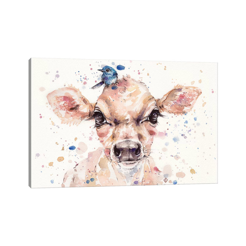 Little Calf 1 Piece Wrapped Canvas Wall Art, 66.04 cm H x 45.72 cm W x 1.91 cm D