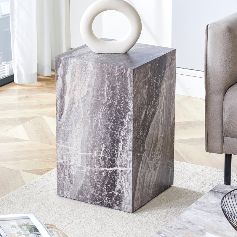 Améliorez votre espace de vie avec cette table basse moderne en MDF: mettant en valeur des motifs texturés gris élégants