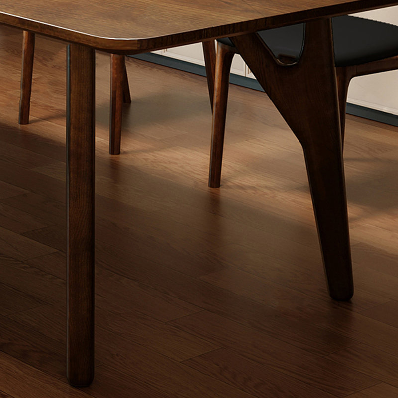 Ash wood dining table all solid wood simple retro, 29.53"H x 70.87"L x 31.5"W