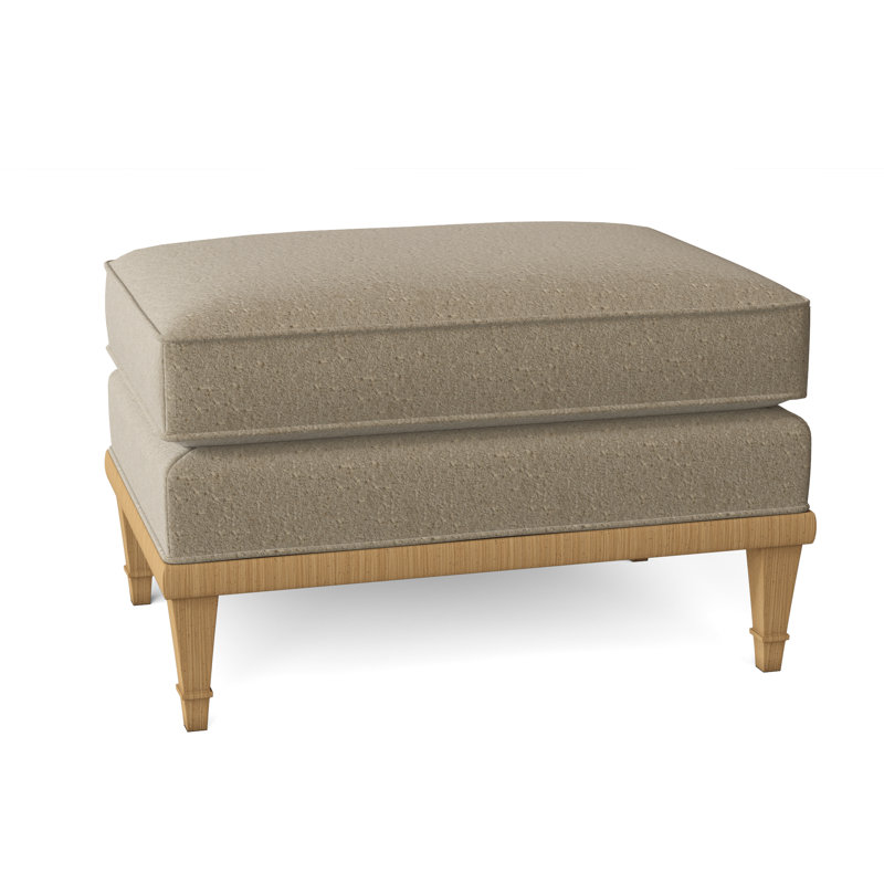Dublin Ottoman, Venice Linen, Amber