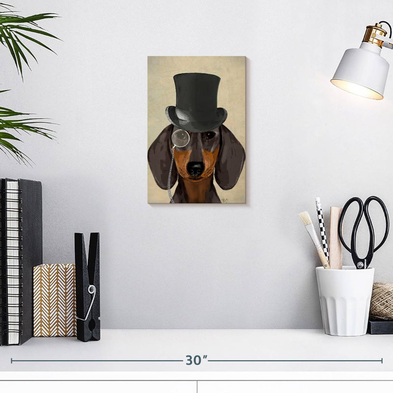 Chien et teckel Ketti, H 12 po x l 8 po