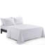 Ensemble de draps 6 pièces avec 4 taies d'oreiller plissés en rayonne de coton rayé 4 pièces Marina-1677134310-1677134318