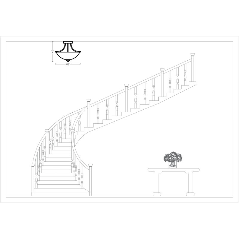 Luminaire suspendu semi-encastré Geary, Laiton satiné
