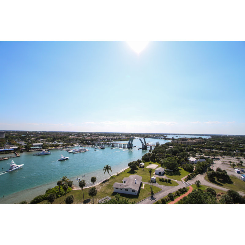 Jupiter Inlet Bridge - Photographie sur toile tendue, H 20 po x l 30 po