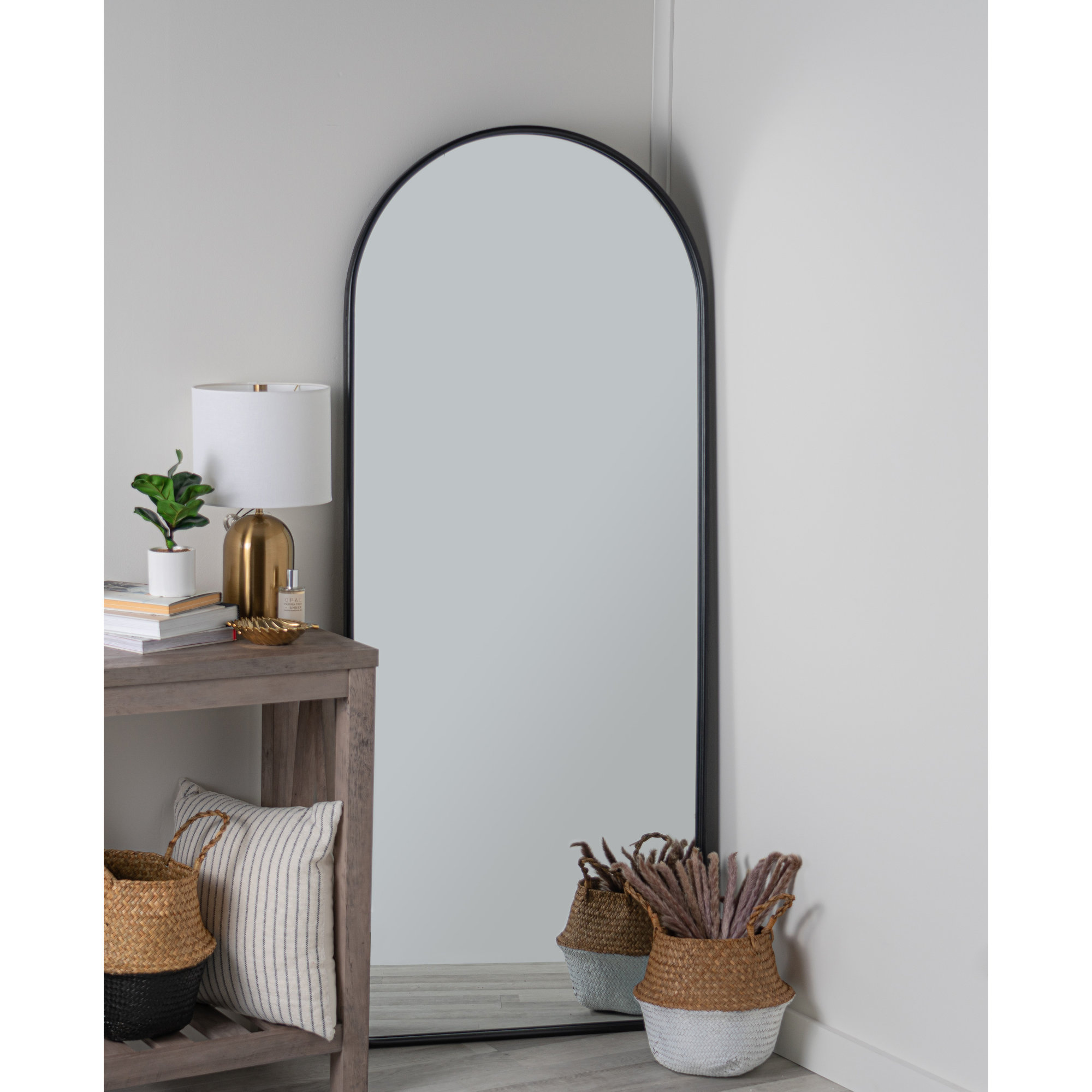 Eaton Modern & Contemporary Full Length Mirror, Black
