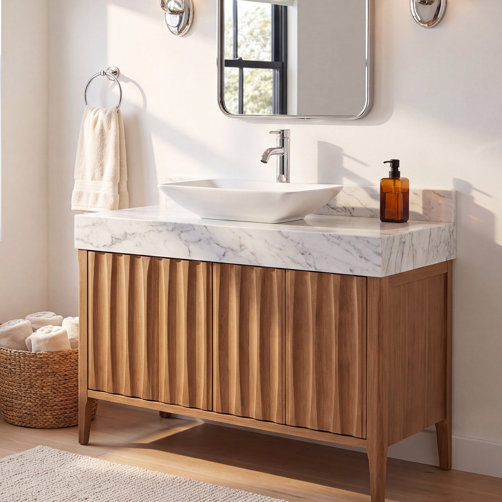 Modern Ceramic Rectangular Vessel Sink