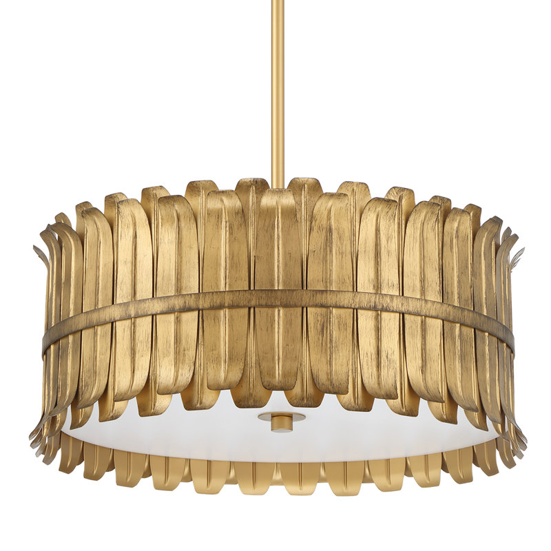 Hunter Valdaz with Frosted Glass 3 Light Pendant Ceiling Light Fixture