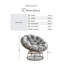 Yucaipa Cosy Moon Pod Garden Chair with Cushion - Patio or Conservatory Papasan Chair-64582450