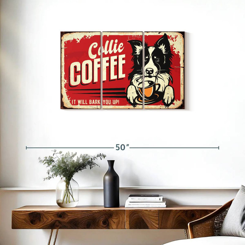 Kema Collie Coffee, 20" H x 33" W