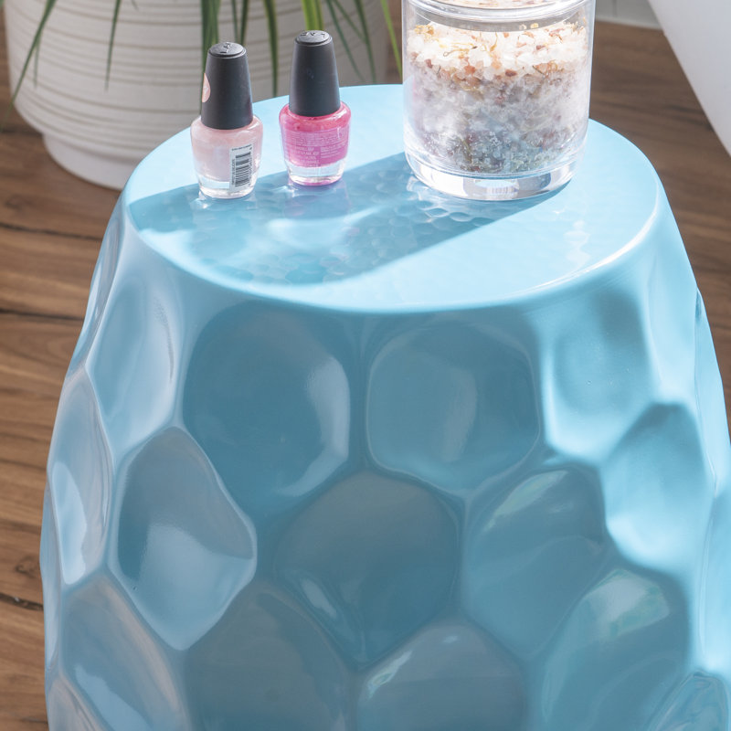 Aavan End Table, Teal