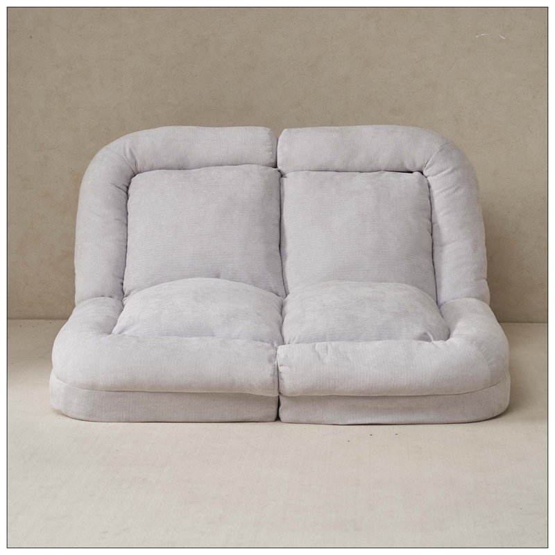 Canapé-lit convertible double escamotable, Blanc