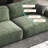 Green Polyester Modular Sofa