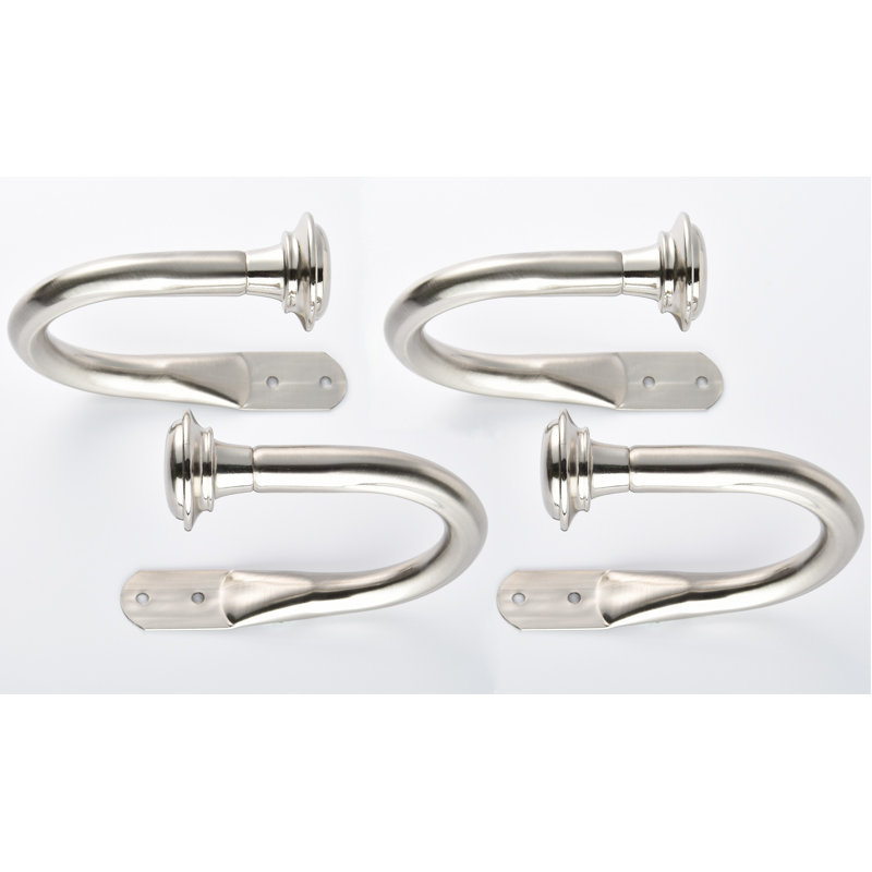 Accessoire de quincaillerie de rideau 8,66 ", Argent