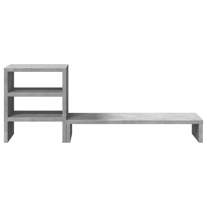 Shamequa Manufactured Wood Monitor Stand, Concrete Grey