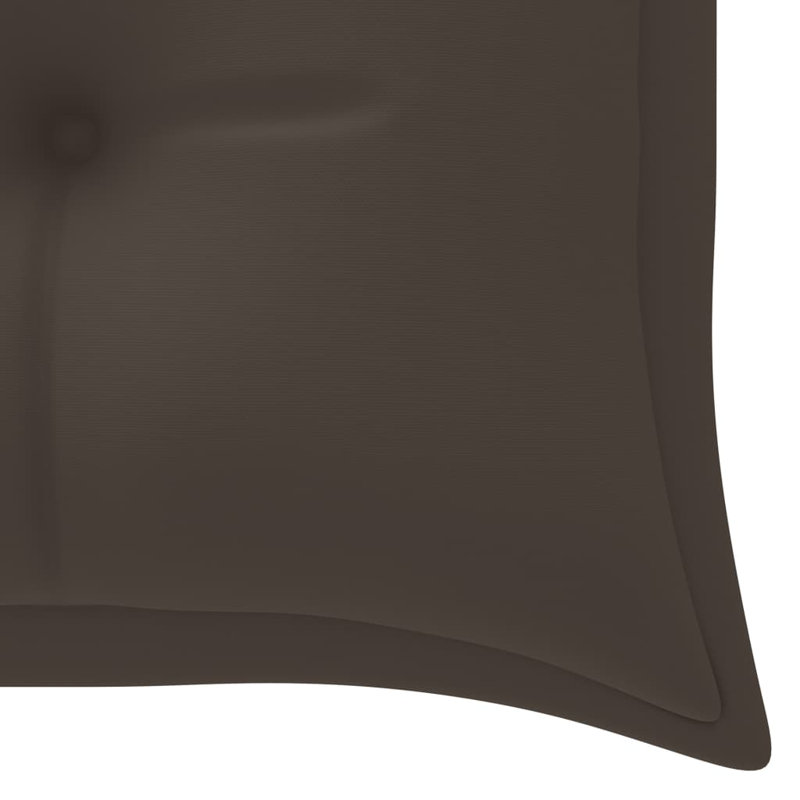Banc de jardin en bois Breindel, Taupe